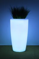Pflanzgefäß Rovio III transluzen LED-RGB