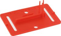 Meterriss-Plakette Pinsel selbstkl. rot