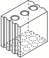 Kalksandstein-L 6 DF/175 R, 248x175x238
